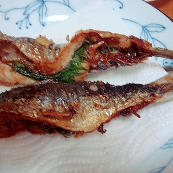 鯵の梅しそ挟み揚げ